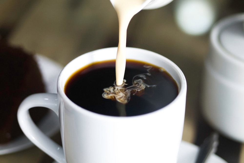 Demasiada cafeína en el café con nata