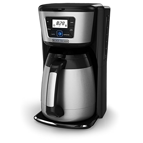 KRUPS ET351 Coffee Maker, Coffee Programmable Maker, Thermal Carafe, 12  Cup, Black