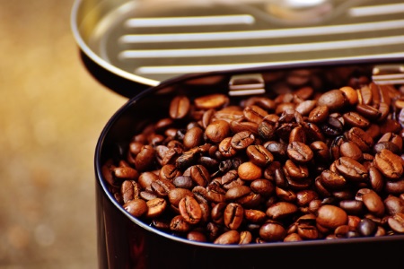 Roasted coffee beans