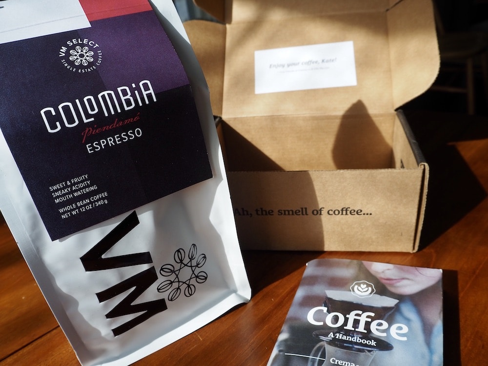 Crema coffee subscription Colombia espresso