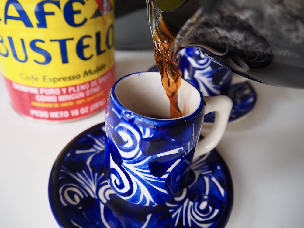 Café Bustelo espresso in drip coffee maker