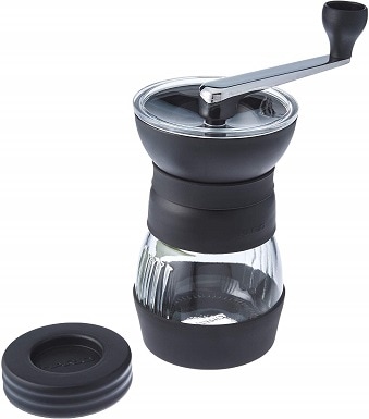 Molinter Manual Coffee Grinder Stainless Steel Adjustable Ceramic Grinder 