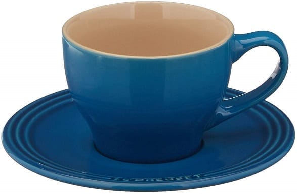 Le Creuset PG8000-0559 Stoneware Set of 2 Cappuccino Cups and Saucers