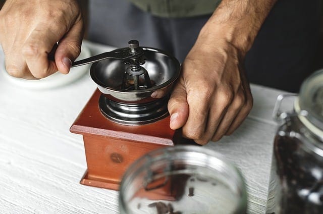 manual coffee grinding