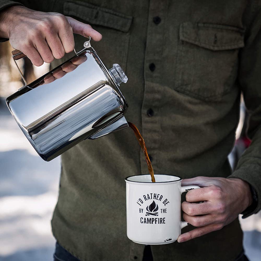 8 cup 40 oz Stovetop Percolator Coffee Pot … Glass Renewed 