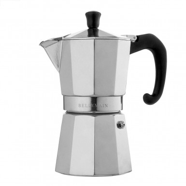 Stainless Steel for Gas or Electric Stove Top Moka Pot Maggift Coffee Stovetop Espresso Maker 6 Cup