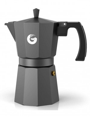 Coffee Gator Espresso Moka Pot - Rapid Stovetop Coffee Brewer