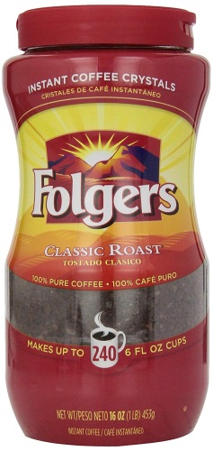Folgers instant coffee