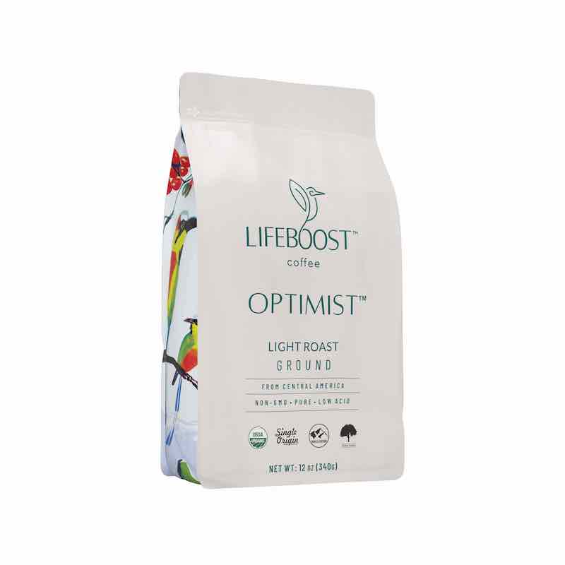 Lifeboost Coffee Light Roast bag