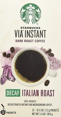 Starbucks VIA Decaf Italian Coffee