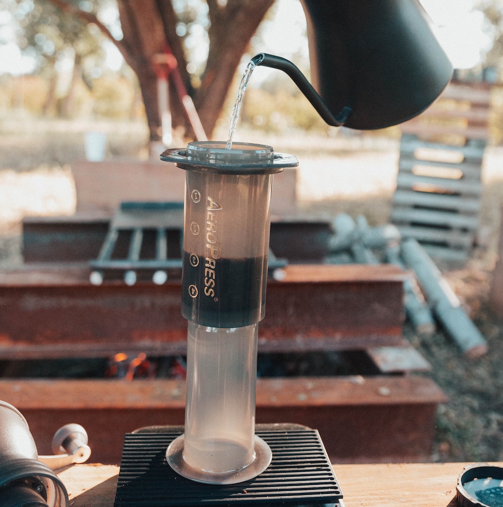 Camping coffee 2024 maker propane