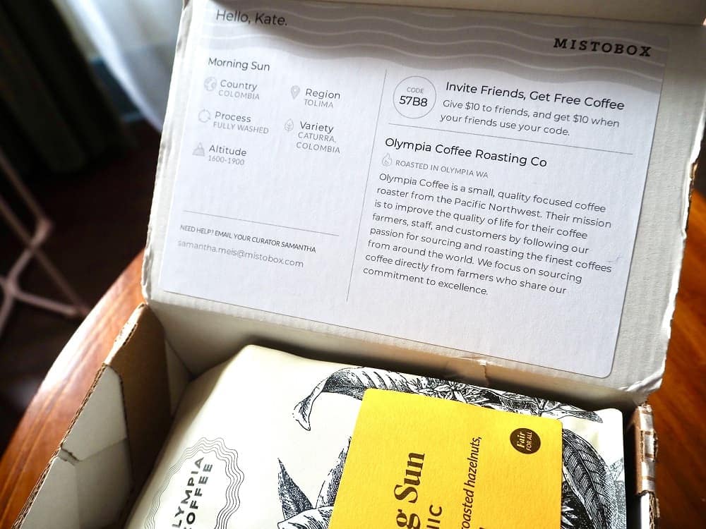 MistoBox Coffee Subscription