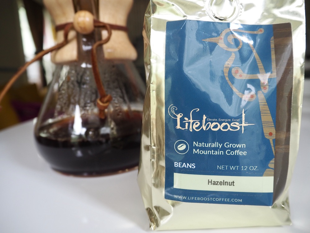 Lifeboost Hazelnut coffee