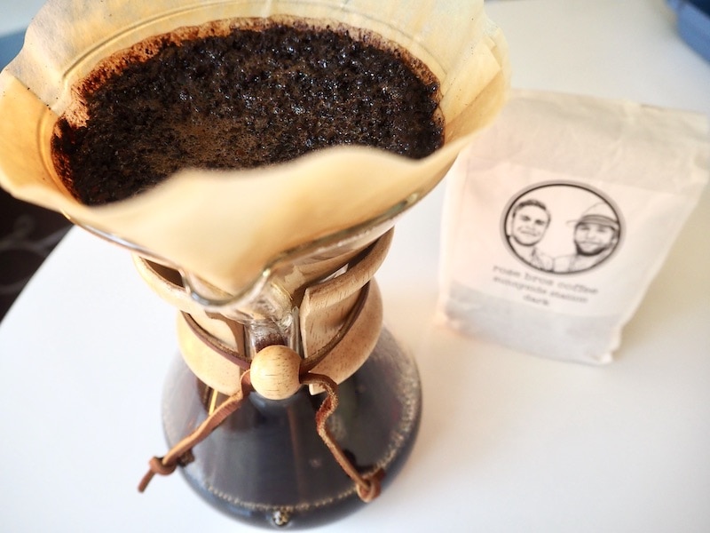 Rose Bros. Coffee review Chemex brewing