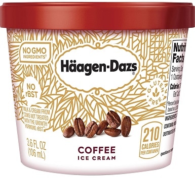 Haagen Dazs kafijas saldējums