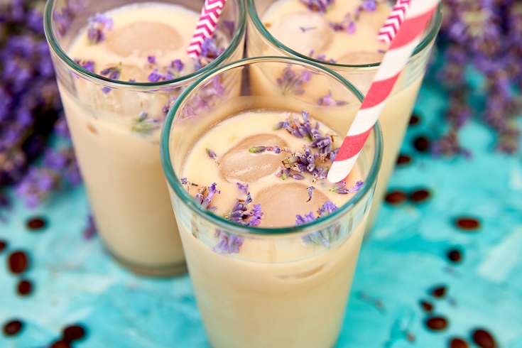 Iced Lavender Coffee latte