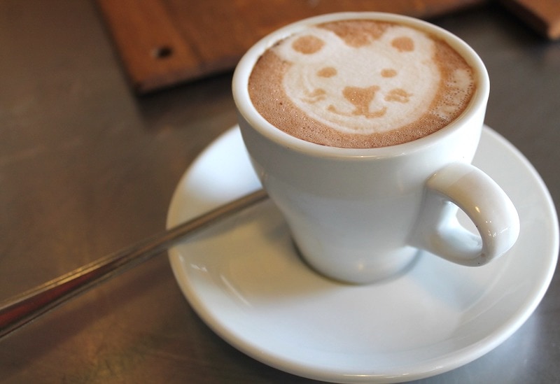 Latte Art Bear Design 