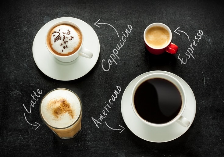 kinds of coffee