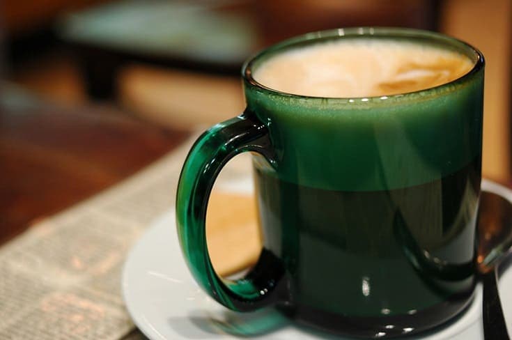 Café Au Lait in green mug