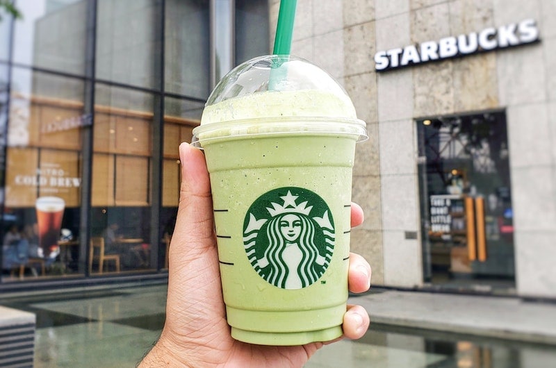 چای سبز Starpucks frappuccino