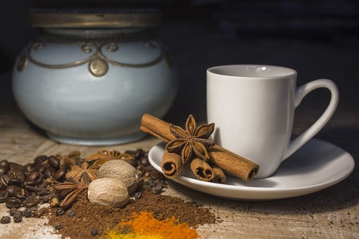 coffee and spices-nutmeg