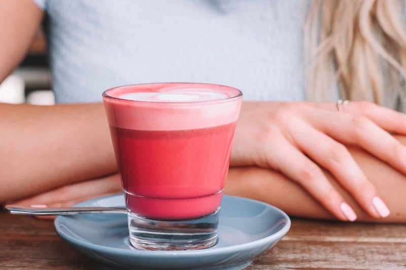 beautiful beet latte