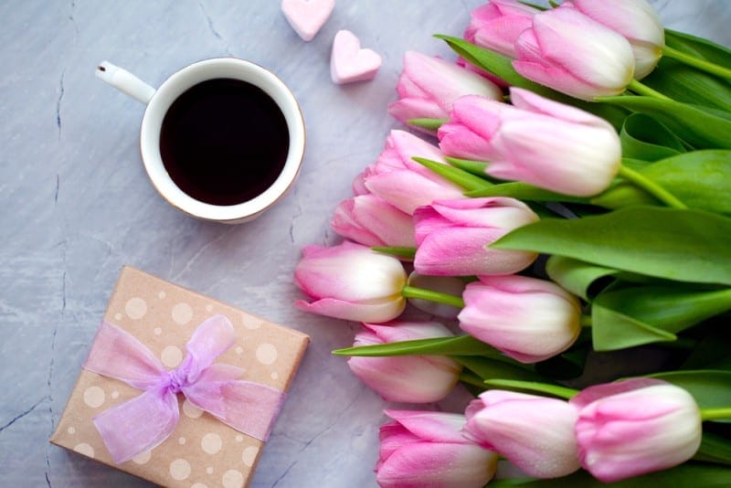 mother's day coffee gifts flowers