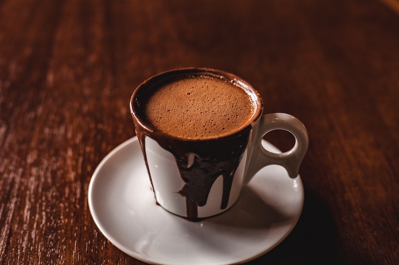 hot chocolate in a mug