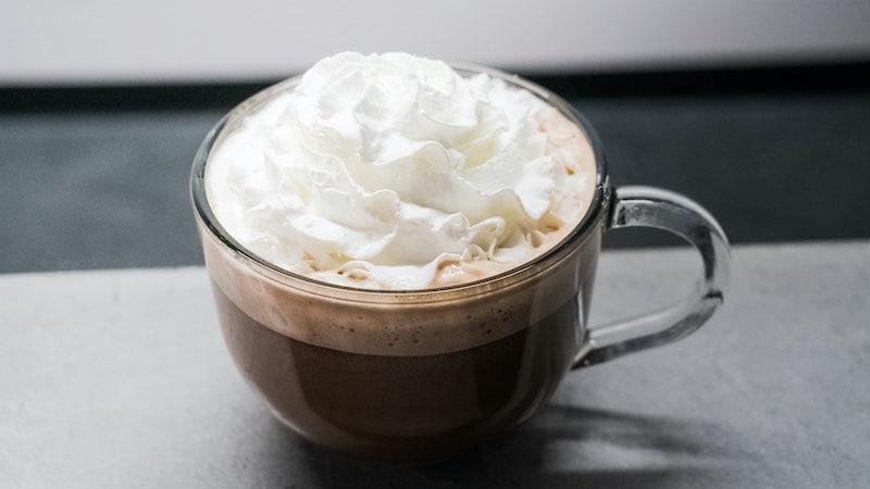 hot coffee cocktail with whipped cream