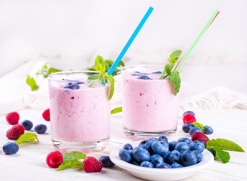 4th of july coffee recipes strawberries mint blueberries