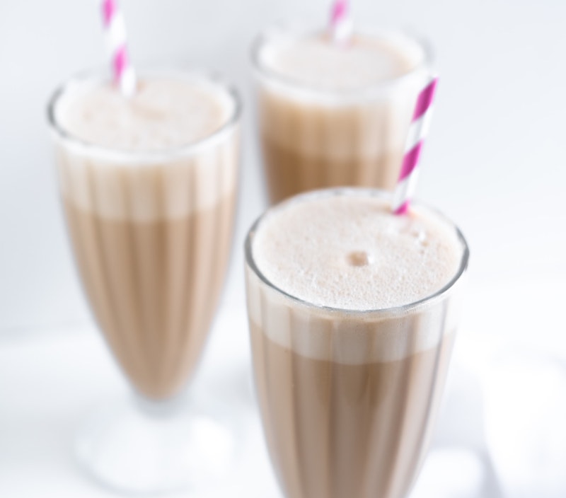 frosted coffee milkshake