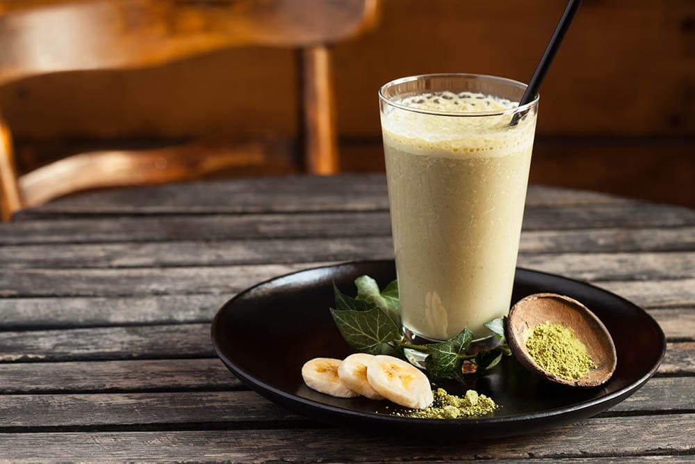 banana mocha matcha smoothie