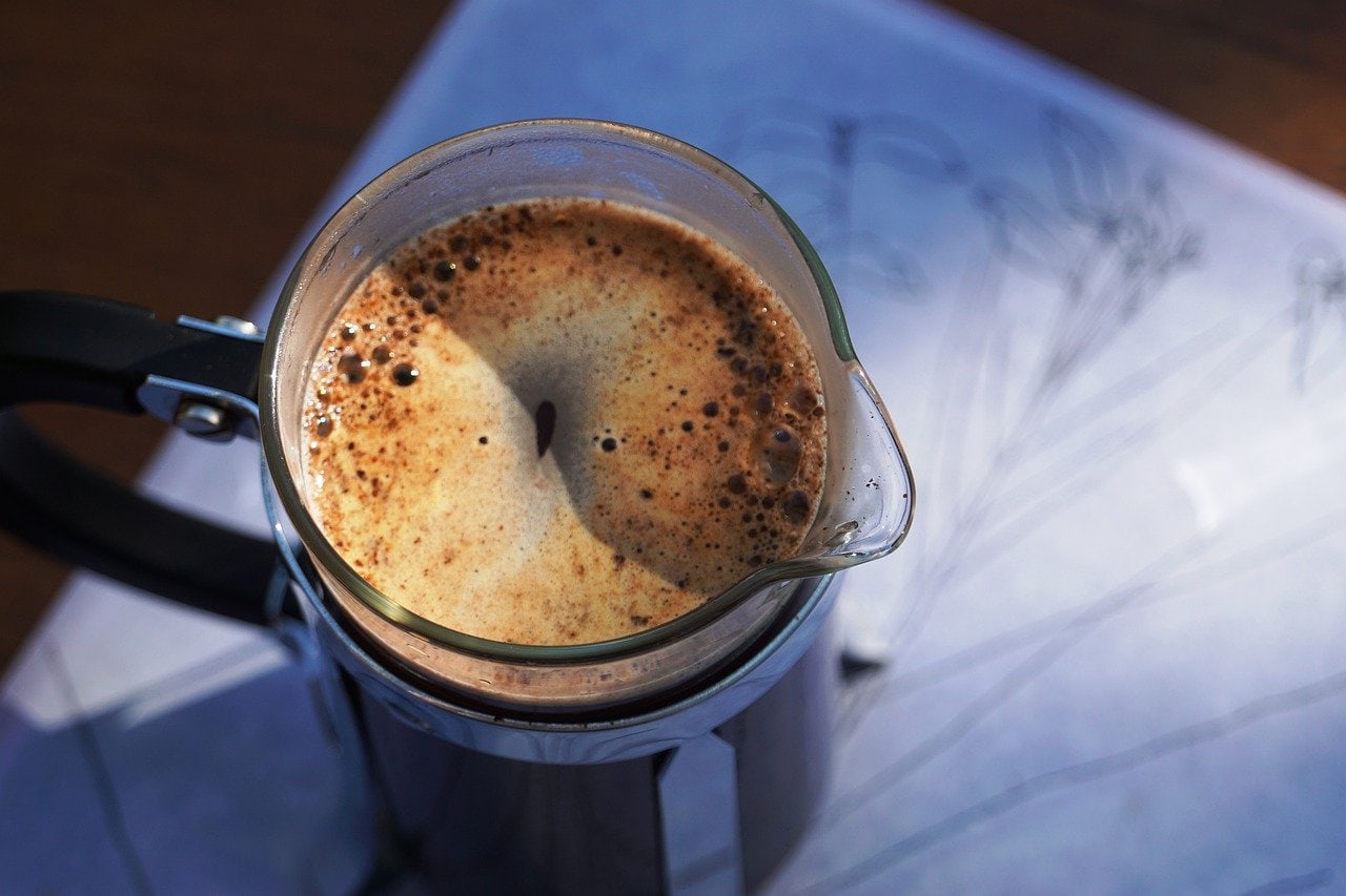 french pressed coffee