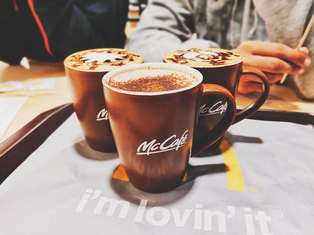 mcdonalds milk coffee