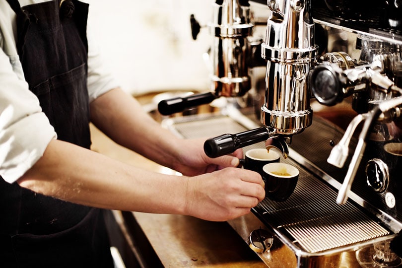 barista brewing coffee espresso style