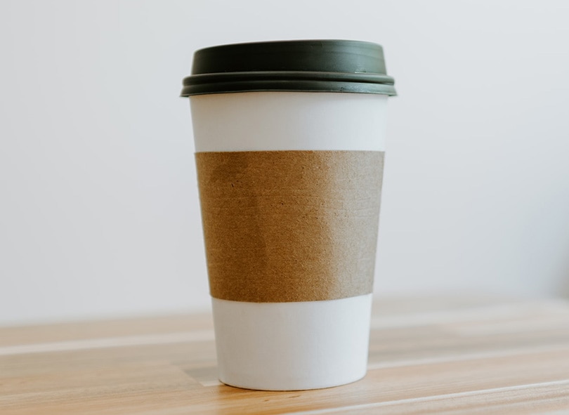 coffee cup with sleeve