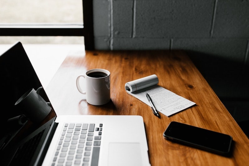 coffee productivity work desk