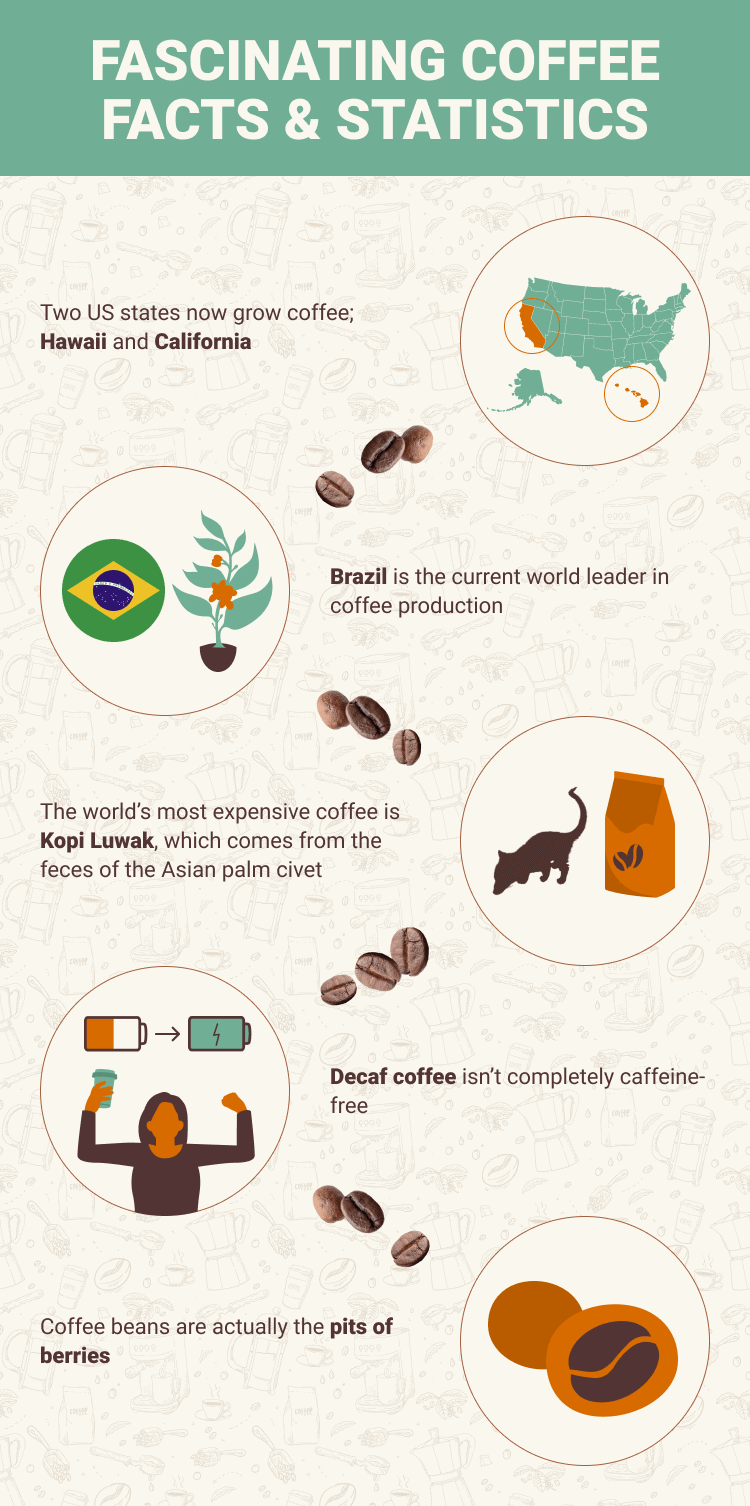 FASCINATING COFFEE FACTS  STATISTICS 