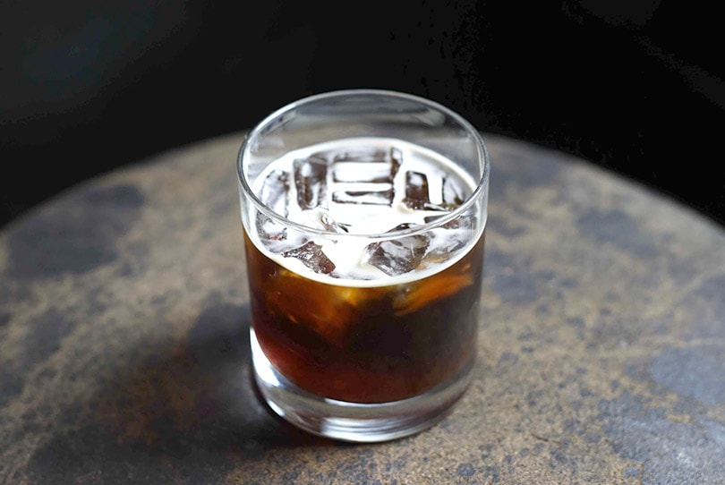 a glass of cold brew coffee