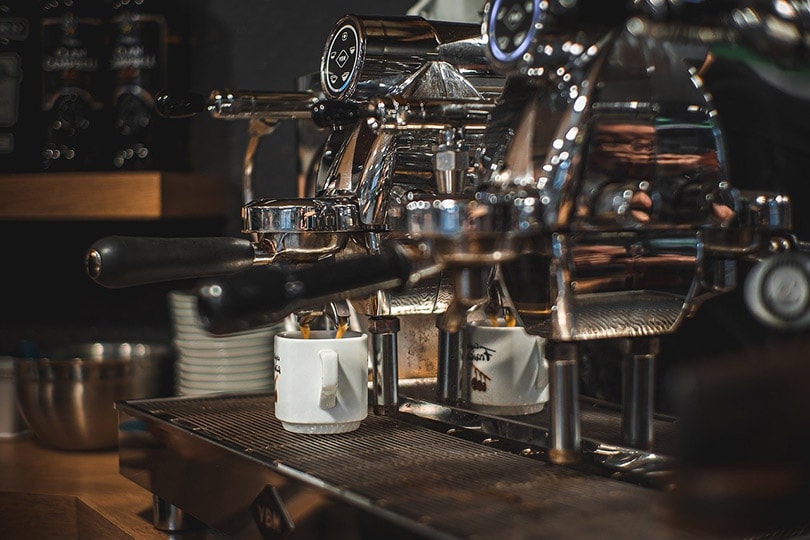 espresso machine in a coffee shop