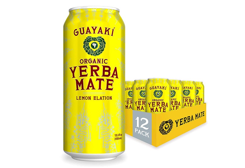 Guayaki Yerba Mate, Clean Energy Drink Alternative, Organic Lemon Elation