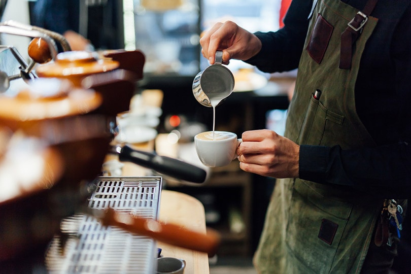 bartender preparing coffee drink