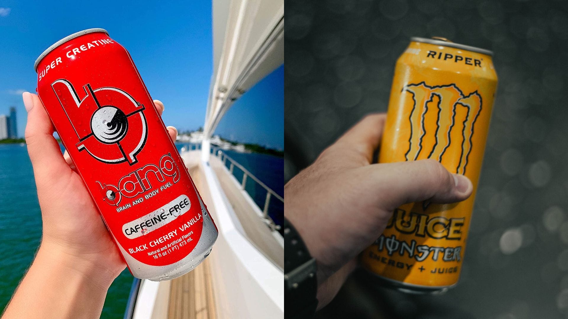 Bang vs. Monster Energy Drinks Caffeine, Health Benefits & Risks