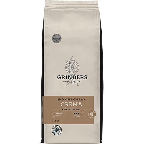 Grinders Coffee, Crema, Roasted Beans