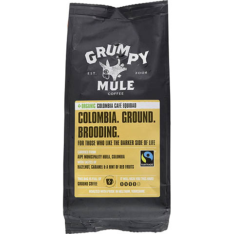 Grumpy Mule Organic Colombia Café Equidad Ground Coffee