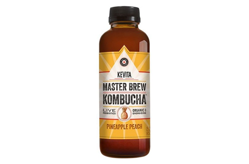 KEVITA Master Brew Kombucha Pineapple Peach, 15.2 Ounce