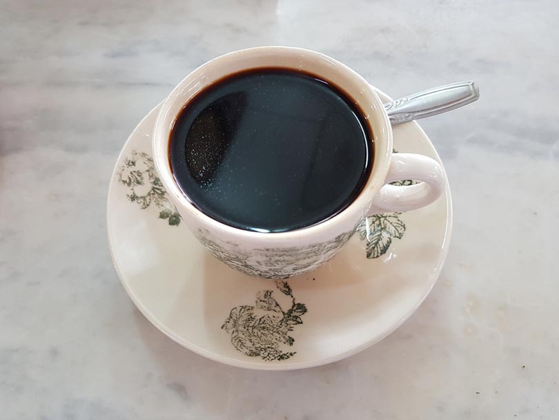 Kopi O black coffee