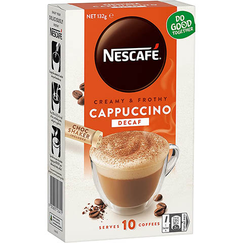 NESCAFÉ Decaffeinated Cappuccino Coffee Sachets