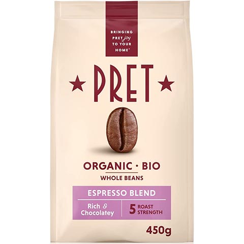 Pret Organic Espresso Coffee Beans