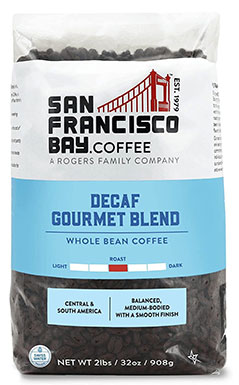 San Francisco Bay Decaf Gourmet Blend Whole Bean Coffee